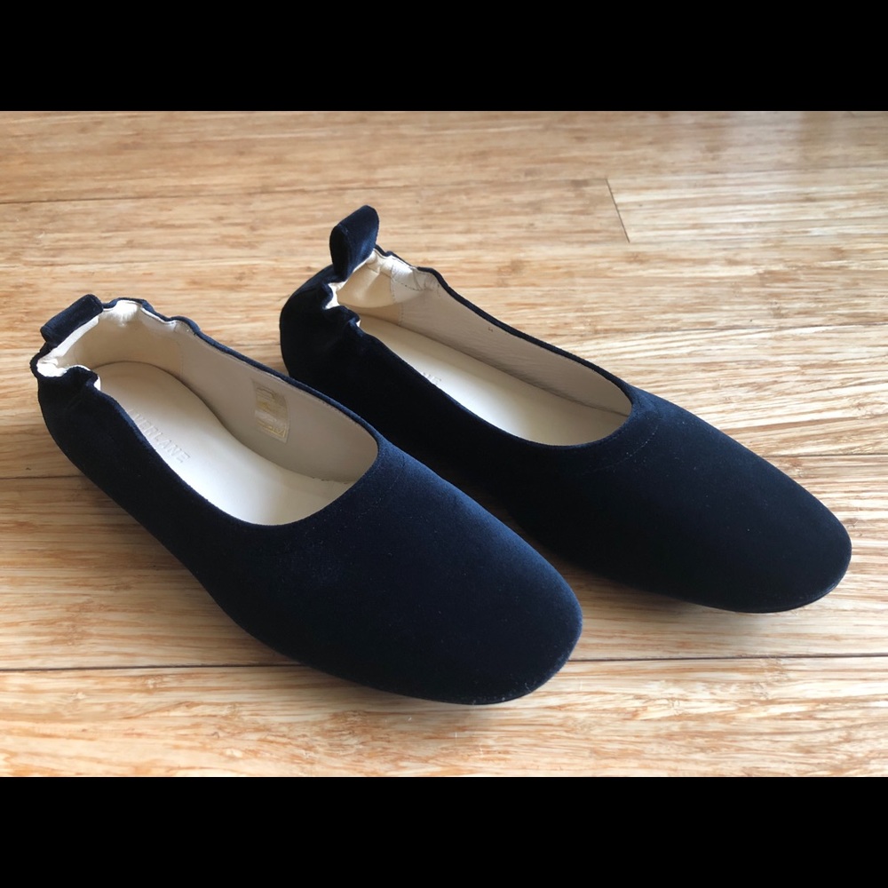 Everlane Blue Flats Minimalist Design